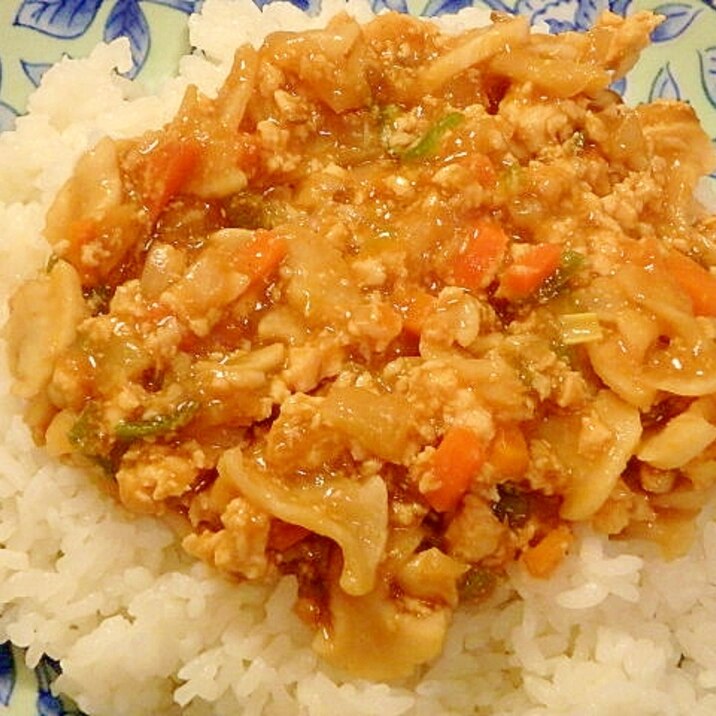 カレールーで簡単★切り干し大根のキーマカレー